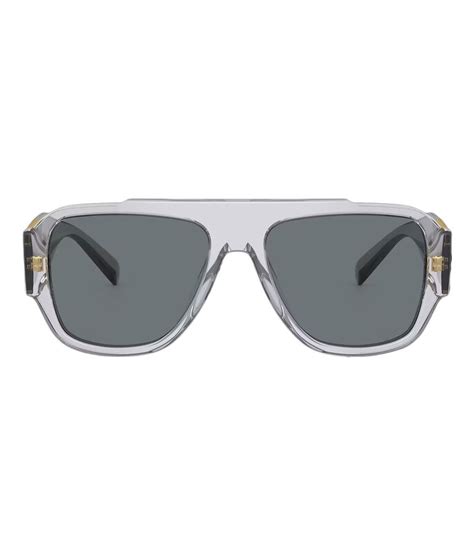 lentes versace plateados|Versace: Lentes de sol Aviador plateados Hombre .